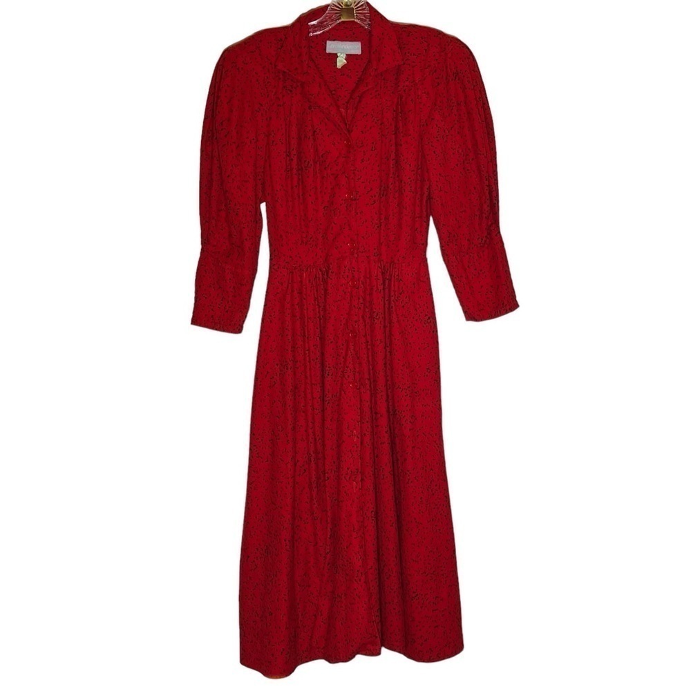 Carol Anderson Vintage Dress Pockets Shoulder Pads Women’s 7/8